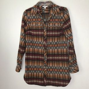 Vintage LL Bean Archive Chamois Shacket Shirt Chore Coat Plaid XS